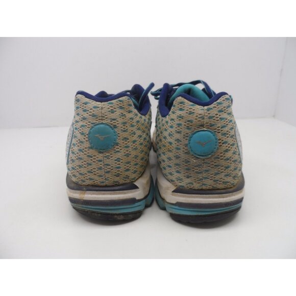 Mizuno Women's Wave Rider 18 Running Shoe Blue Atoll/Silver/BlueDepths Size 10.5 - Picture 4 of 7